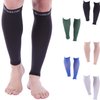 Doc Miller Calf Compression Sleeve Men - 30-40 mmHg, Medical Grade Calf Sleeves for Men and Women Supports Shin Splints, and Varicose Veins Recovery - 1 Pair Medium Size - Black Calf Sleeve