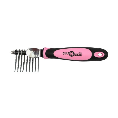 cuteNfuzzy Pet Dematting Comb, Pink