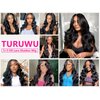 Turuwu 26Inch Wear and Go Glueless Wigs Human Hair Pre Plucked Pre Cut 180% Density 5x5 HD Lace Closure Wigs Human Hair Body Wave Lace Front Wigs Human Hair for Women Natural Color