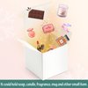 ValBox 4x4x4 White Gift Boxes 25PCS Kraft Paper Boxes with Lids for Gifts, Crafting, Cube, Cupcake Boxes, Easy Assemble Boxes for Party Favor