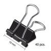 Staples 831594 Small Metal Binder Clips Black 3/4-Inch Size with 3/8-Inch Capacity
