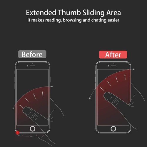 Upgraded World's Slimmest Phone Ring Holder, Tomorotec Ultra Thin Cell Phone Ring Stand Magnetic Car Mount Hook Matte Center Compatible for iPhone X 8 7 Plus 6S 6 5s 5 SE,Galaxy S8 S7 S6 Edge(Silver)