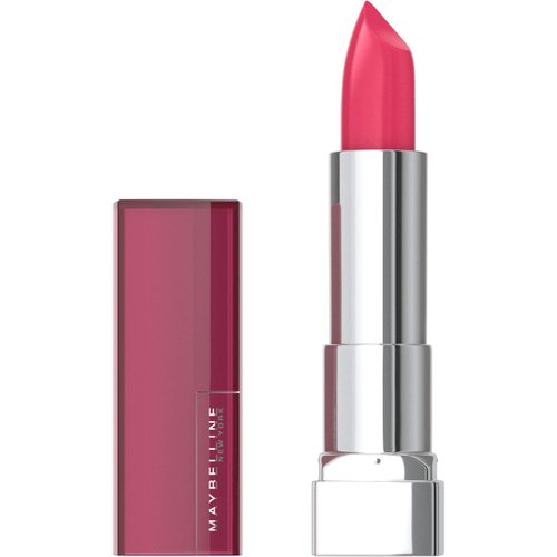 Maybelline New York Color Sensational Lipstick, Lip Makeup, Cream Finish, Hydrating Lipstick, Pink & Proper, Coral Pink ,1 Count
