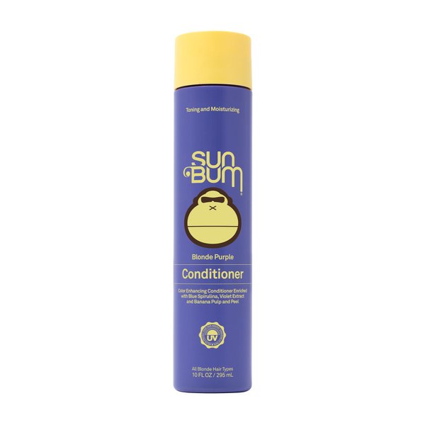 Sun Bum Blonde Conditioner | UV protecting and Cruelty Free Color Enhancing and Toning Hair Treatment for Blondes | 10 Fl Oz