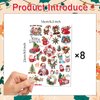 Christmas Temporary Tattoos for Kids - 8 Sheets Christmas Fake Tattoos for Boys Girls Santa Claus Xmas tree Stickers Christmas Eve Gift for Kids Birthday Party Supplies