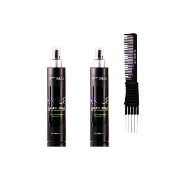 yper Affinage Mode Volume Lotion (8.45 oz) with Teasing Comb Pack 2
