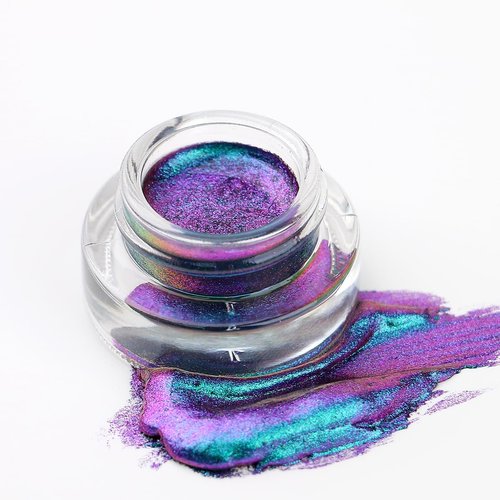 Bowitzki 3g Cream Multi Chrome Eyeshadow Multichrome Chameleon Gel Makeup Color shifting Multi-chrome Longer Lasting No Creasing Shimmer Eye Shadow (New Galaxy)
