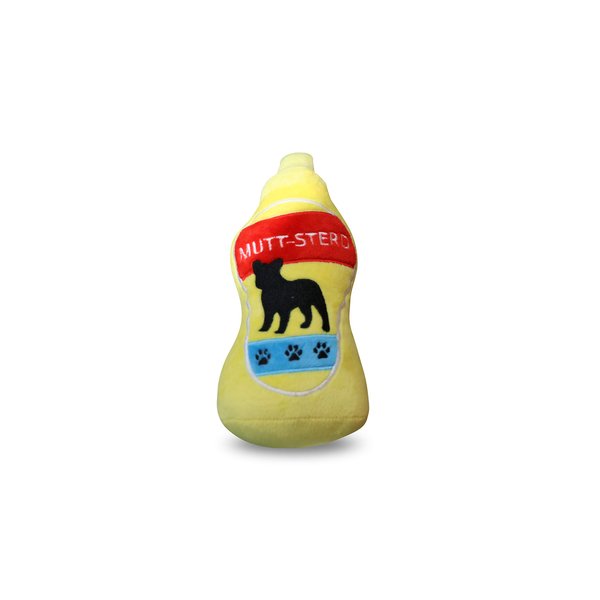 Bark Deli Muttsterd Plush Dog Toy, Great for Small and Medium Dogs Pets, Squeaky Fun