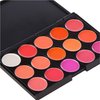 FantasyDay® Pro Matte 15 Colors Non-Sticky Lip Gloss Palette Lipgloss Makeup Kit Cosmetic Contouring Palette