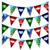 Treasures Gifted Officially Licensed PJ Masks Birthday Banner Pennants 2 Pack - PJ Masks Banner - PJ Masks Birthday Party Supplies - PJ Masks Party Decorations - PJ Masks Wall Decor