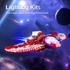 DALDED LED Lighting Kit for Lego Star Wars Ahsoka Tano’s T-6 Jedi Shuttle 75362, LED Light Compatible with Lego 75362 Building Block Models (Remote Control Version)