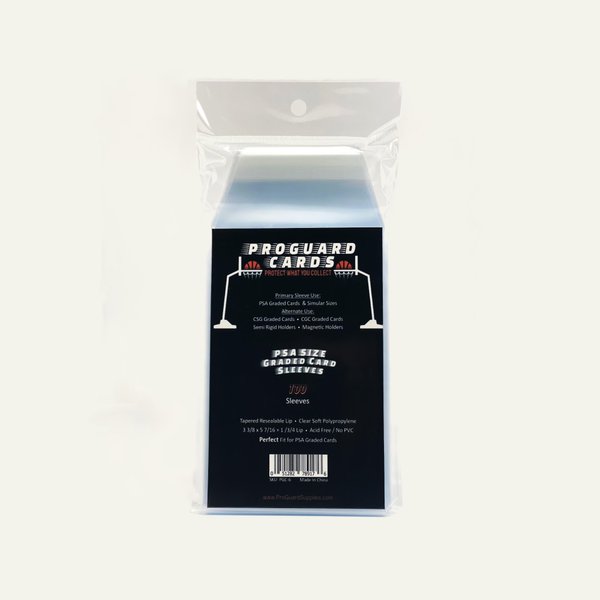 100 PSA Perfect Fit Sleeves Graded Card Sleeves for PSA Slabs & More