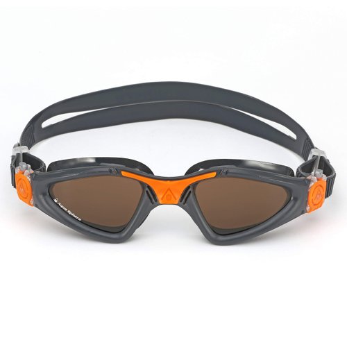 Aqua Sphere Kayenne Swim Goggles with Polarized Lens (Gray/Orange)