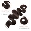 SEGO 14 Inch Tape In Hair Extensions 20pcs 40g /Dark Brown-Body Wave//Ombre 100% Remy Human Hair Balayage Rooted Hair Invisible Seamless Skin Weft Double Side Tape for Women