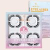 Lightweight Air False Eyelashes Natural Look Daily Wear Full Fluffy Fake Eyelashes Clear Band 18mm Lashes Soft Volume Lashes 8 Pairs Pack