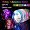 OLUPP 48 Pack LED Light Up Bracelets, Glow in the Dark Party Supplies, 6 Color Glow Bracelets, Rave Party Favors for Kids/Adults Birthday, Concert,Goodie Bag Fillers, New Year