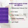 BPrettier Foot Pumice Stone Disposable Pumice Stone for Feet Foot Scrubber Sponge Callus Remove Dead Skin,Pedicure Supplies Nail Salon Home Use 40 PCS
