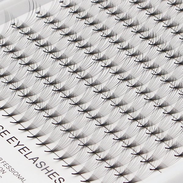 Bodermincer D Curl 10-18mm To Choose Lashes Premade Fans 10D Long Stem Russian Volume Professional Eyelash Extensions Faux Mink (18mm)