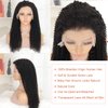 13X6 Curly Lace Front Wigs 180 Density HD Transparent Lace Frontal Wig for Black Women Glueless Lace Front Wigs Pre Plucked Bleached Knots with Baby Hair Brazilian Human Hair Wigs 24 inch