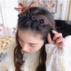 GeoGeoDIY 4 Pieces Flower Crystal Hair Band for Women Hairpin Headbands Double Layer Twist Plait Headband with Clips Hollow Woven Headband Hair Accessories for Women Girls