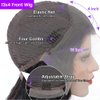 HUIDI 13x4 Straight Lace Front Wigs Human Hair Hd Transparent 26 Inch Straight Frontal Wig for Women Glueless Straight Wigs Pre Plucked with Baby Hair Bone Straight Black Wig Brazilian Human Hair