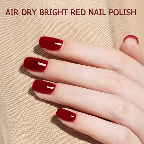 Red Gel Nail Polish Colors, Bright Red Gel Polish, Regular Gel Nail Polish, Nail Polish Red for Women Summer, Nail Polish Gel for Nails, Nail Polish Air Quick Dry, 14ML
