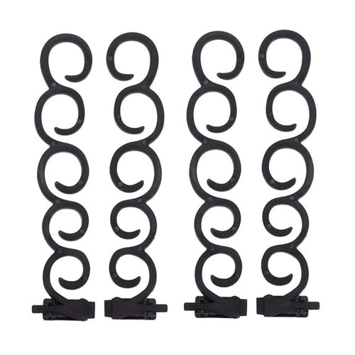 4 Pcs Women Hair Braiding Tool Hair Twist Styling Clip Braider Roller Bun Maker Ponytail Maker French Braid Tool DIY Hair Band Accessories for Hair Women, Black