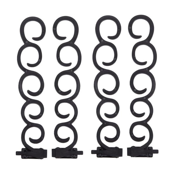 4 Pcs Women Hair Braiding Tool Hair Twist Styling Clip Braider Roller Bun Maker Ponytail Maker French Braid Tool DIY Hair Band Accessories for Hair Women, Black
