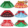 JOYIN 6PCS Christmas Clothing for Doll Plush Dance Skirt Set, 6 Designs Festive Looks, Cute Dresses for Xmas Kids Toddler Doll Couture Costume Accessories, Xmas Decorations Holiday Specials