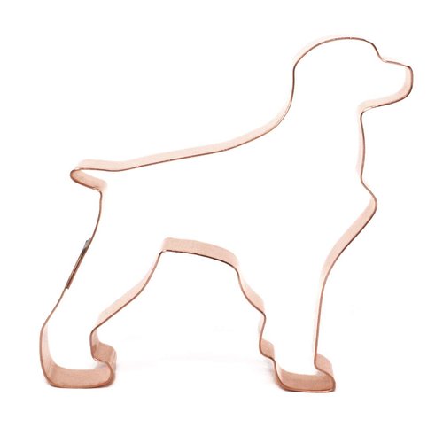 Brittany Spaniel Dog Breed Cookie Cutter 4.25 X 4.25 inches - Handcrafted Copper Cookie Cutter by The Fussy Pup