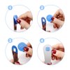 Tongue Scraper,Silicone Tongue Cleaner for Adults,Kids,Reduce Bad Breath,Oral Care,Reusable Tongue Brush for Fresh Breath,Oral Hygiene,Easy to Use,2pcs Replacement Pads (Blue)