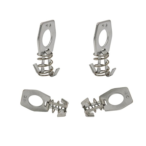 DEHOMKUS 4Pcs RV Water Heater Door Latch Metal Water Heater Cover Latch Replacement Part for RV Camper Water Heater, Door Latch Assembly or Gas Bottle Cover