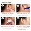 silver angel Ear Piercing Gun Disposable Self Body Ear Piercing Kit With 4mm Ear Stud Safety Ear Piercing Gun Kit Tool (White)