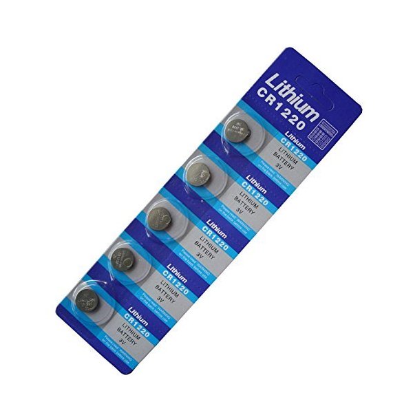 New 5 X Cr1220 Br1220 1220 3V Lithium Batteries FBA