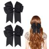 2 Pack Hair Bows for Women, 6 Inches Bow Hair Clips Black Hair Accessories for Girls