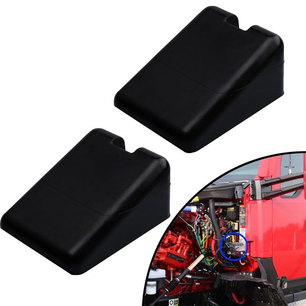 AMBELTOP L85-6081 Hood Bumper Support Fit for Peterbilt 567 579 Kenworth T680 T880 Replace M75681 L856081, Left or Right Side, 2Pack