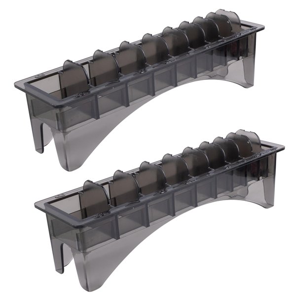 RP Remarkable Power, 2 Pack Limit Guide Organizer with 10 Grid Base Storage Box for Salon Barber Shop Use