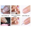 AIMEILI 5 in 1 Builder Base Clear Builder Nail Gel for Nails Extension and No Wipe Top Set Soak Off U V LED Gel Nail Lacquer