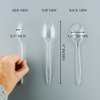 Plasticpro Clear Plastic Tea Spoons Disposable Cutlery Utensils 300 Count