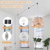 CINSARY Plug in Pendant Light, Hanging Light with Plug in Cord with Dimmable Switch, Hanging Lamp with 15 ft Clear Cord, Pendant Light Fixture for Bedroom Kitchen Island (Bulb Included)