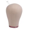 1 Piece 21 Inch Wig Head Cork Canvas Block Head Mannequin Head for Wigs Display Styling Manikin Head (21 inch)