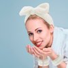 Casoty 6 Pcs Spa Headband Face Wash Headband and Wristband Set, Microfiber Wrist, Spa Headband and Wristband Set, Face Washing Wristbands, Hair Headband Face Wash Wristbands for Washing Face