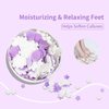BPrettier Foot Soak Flower Soap Sheets Pedicure Foot Soaks for Softens Calluses Moisturizing Relaxing Feet Pedi Party, Birthdays, Sleepovers Use (Lavender)