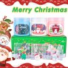 3 Pack Christmas Butter Slime Kit for Kids, Scented Slime with Santa Claus, Snowman, Christmas Tree Charm, Soft, Non-Sticky, Goodies Bag Toy for Christmas Party Favors, Birthday Gifts for Girl Boy