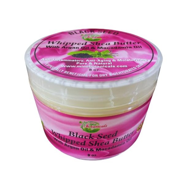 Mine Botanicals Black Seed Whipped Shea Butter with Argan Oil & Macadamia Oil