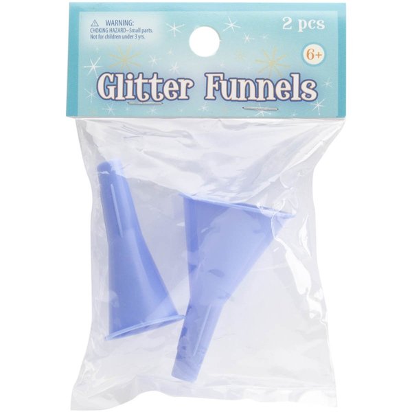 Advantus Sulyn Glitter Funnels, 2 Pack , Blue
