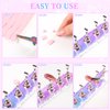 ANGNYA 2 Set Nail Stand ,Aurora Nail Holder for Painting Nail Stand for Press on with 96 Pcs Reusable Sticky Putty Nail Display Stand Nail Hand Practice Magnetic Nail Art Tools for Homes and Salons