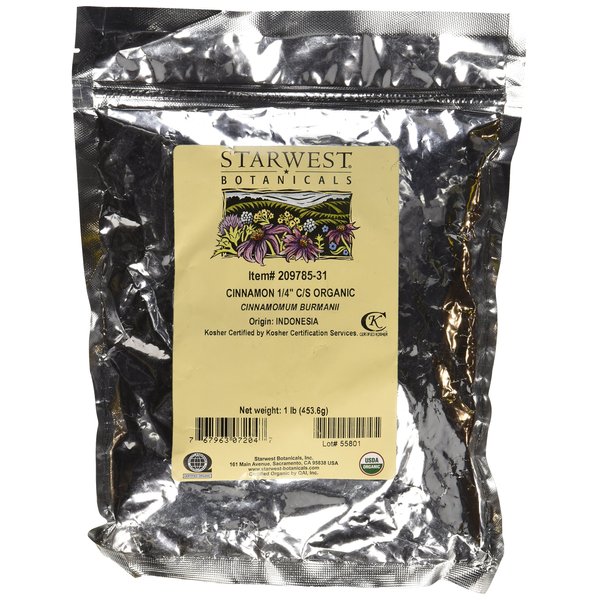 Starwest Botanicals Organic Cinnamon Quarter Cut - 1 lb