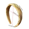 HUANMAYE 6PCS Headband for Women Boho Hair Scarf Sponge Hairbands Fabric Elastic Hair Bands No Slip Wide Headwraps Accessories for Adult Women (Plaid)