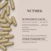 Garden Organics Nutmeg 120 Capsules | High-Potency Herbal Dietary Supplements | Made with Vegetable Capsules and Nutmeg (Rou Dou Kou, Myristica Fragrans) Dried Nut (120 Count)